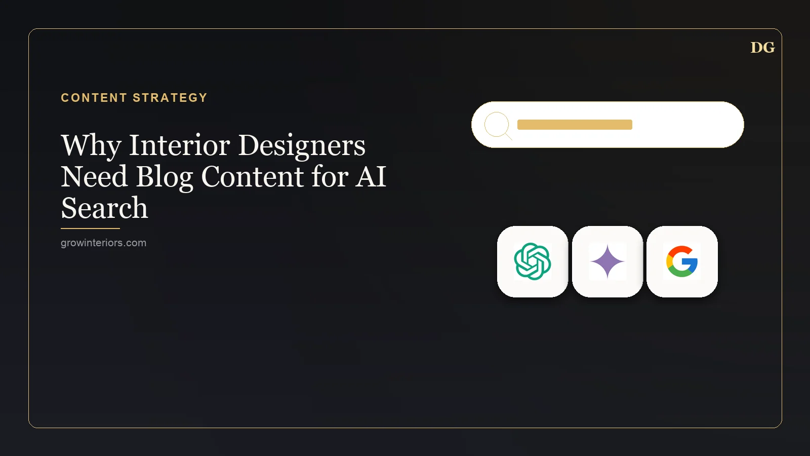 Why Interior Designers Need Blog Content for AI Search