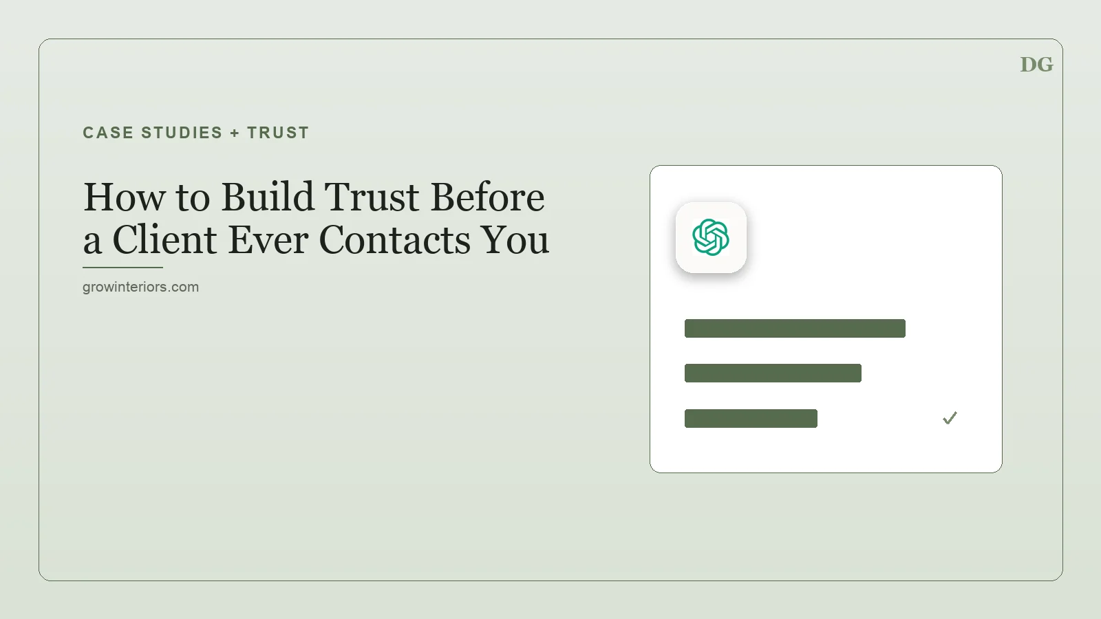 How to Build Trust Before a Client Ever Contacts You