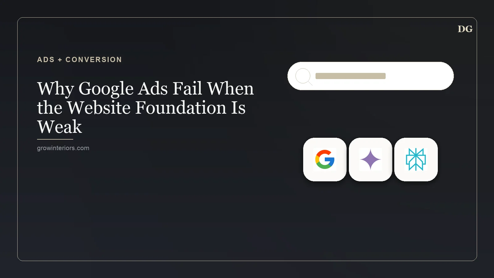 Why Google Ads Fail When the Website Foundation Is Weak