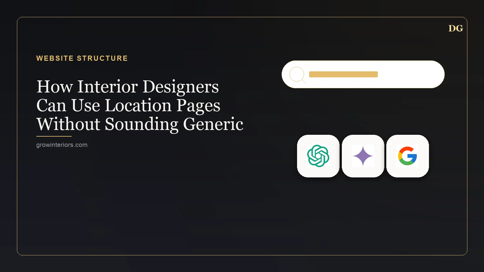How Interior Designers Can Use Location Pages Without Sounding Generic