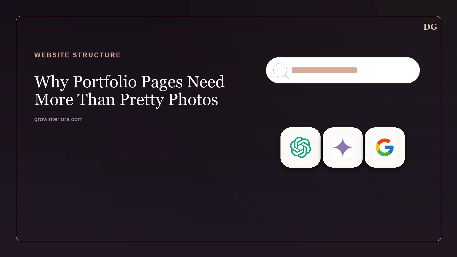 Why Portfolio Pages Need More Than Pretty Photos