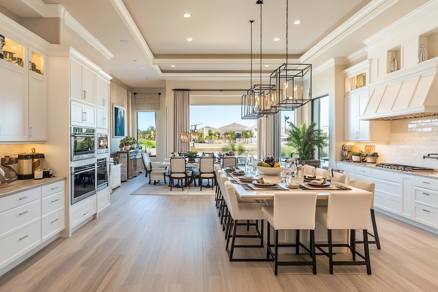 Open-plan kitchen and dining renovation