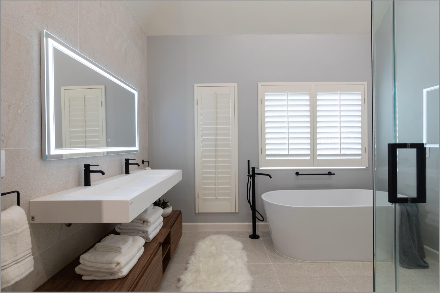 Spa-style primary bathroom renovation
